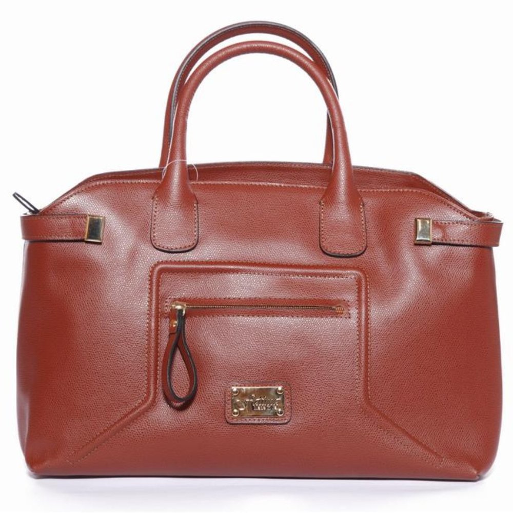 Assetou Brown Italian Oversized Office Handbag